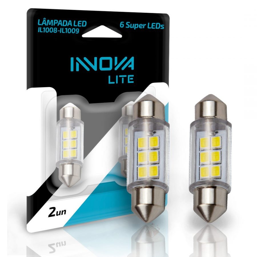 PAR LAMPADA C5W BRANCO FRIO 24V 6000K LUMENS (IL1008)/(IL1008)